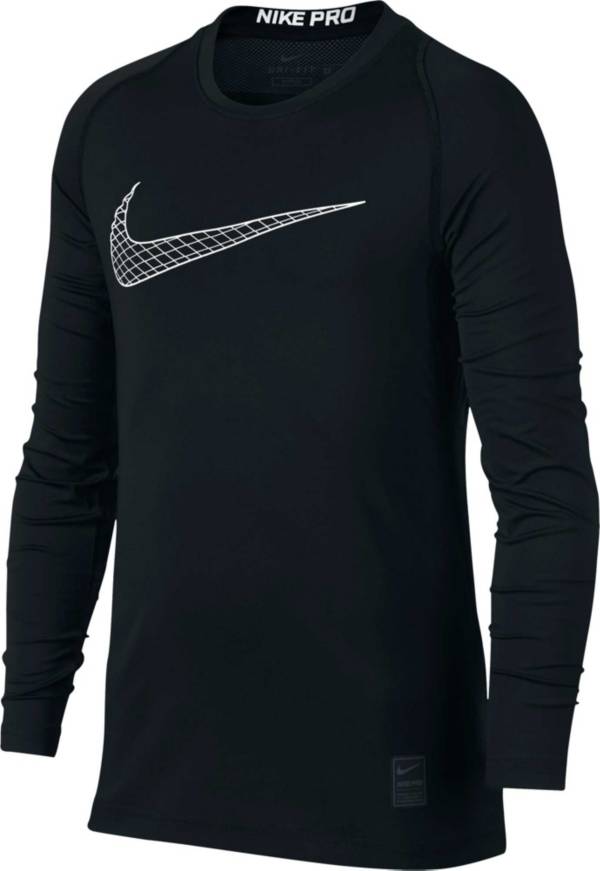 Nike Boys Pro Fitted Long Sleeve Shirt Dick S Sporting Goods