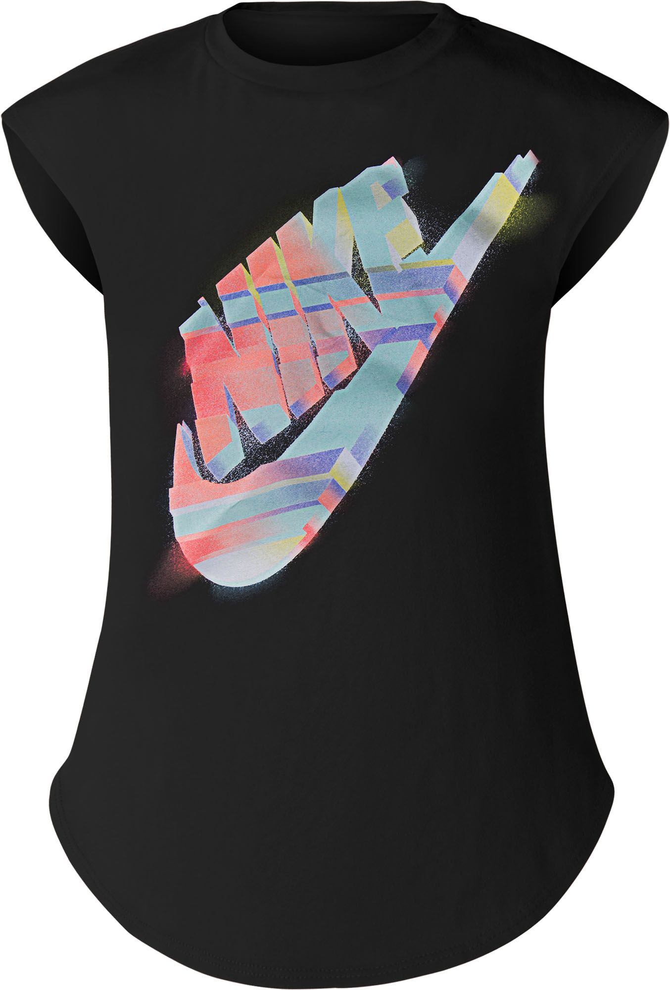 girls black nike shirt
