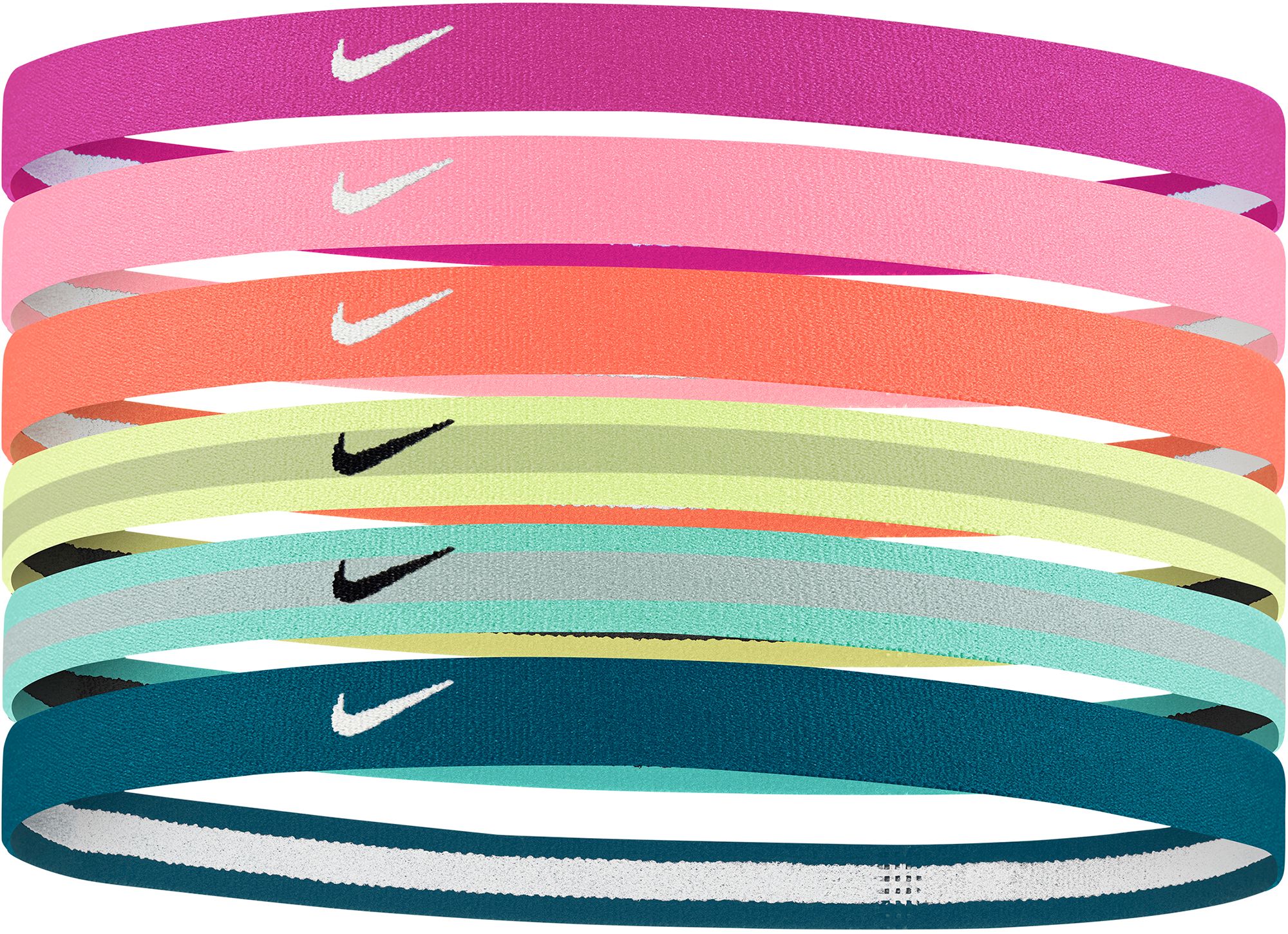 nike accessories swoosh sport headbands 6pk 2.0