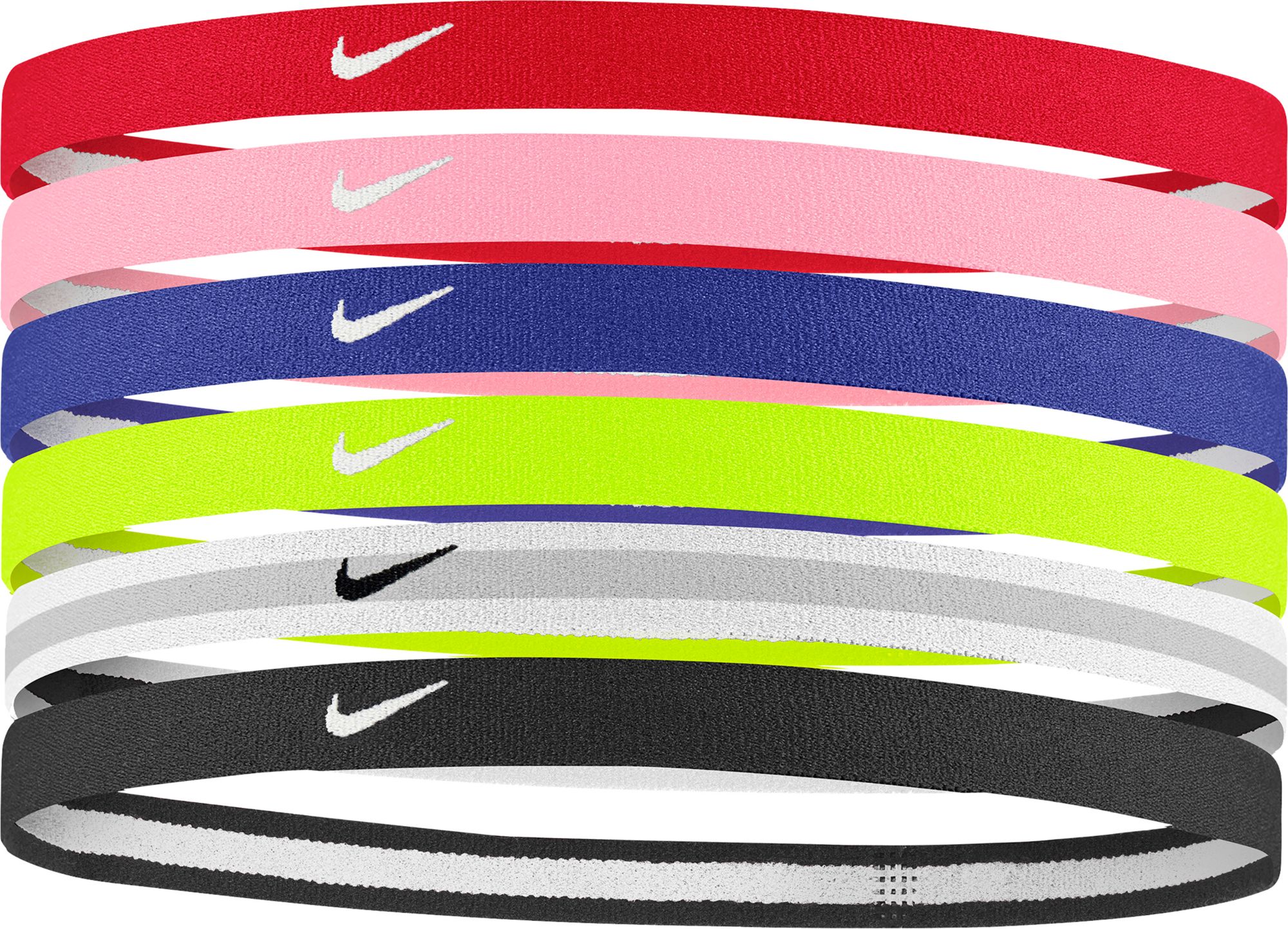 Nike Girls' Swoosh Sport 2.0 Headbands – 6-Pack
