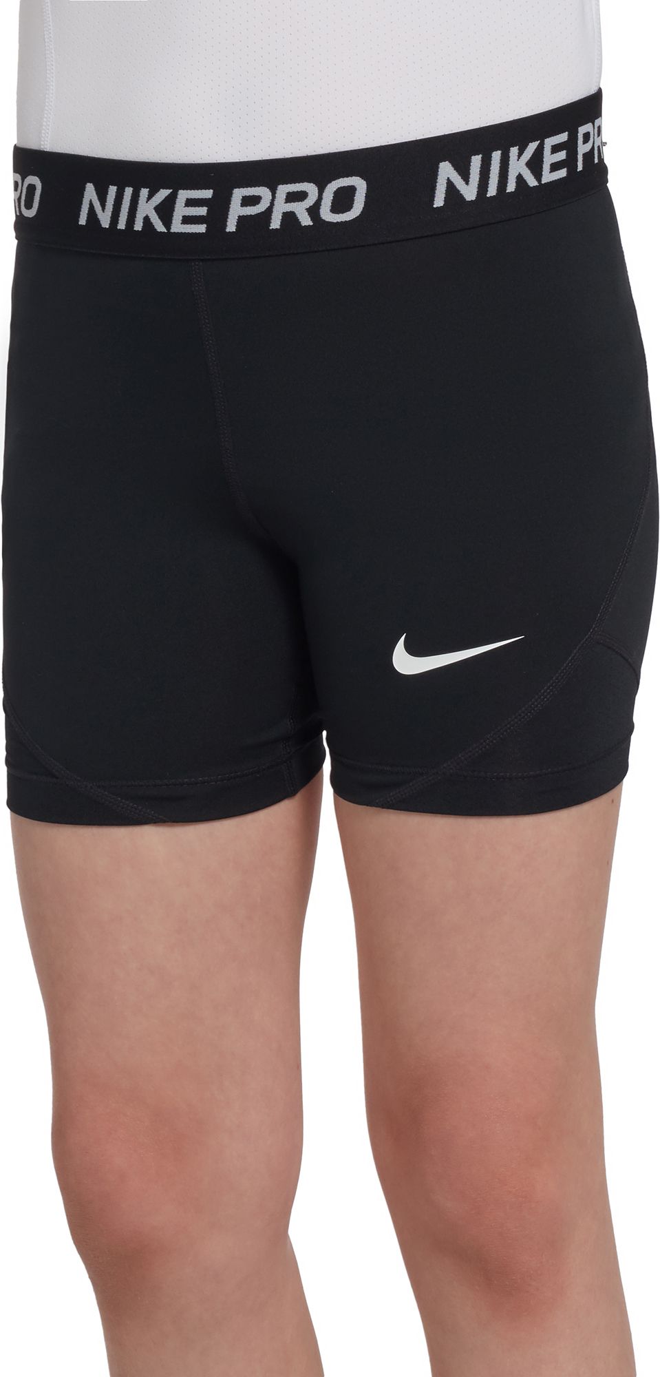 girls nike shorts black