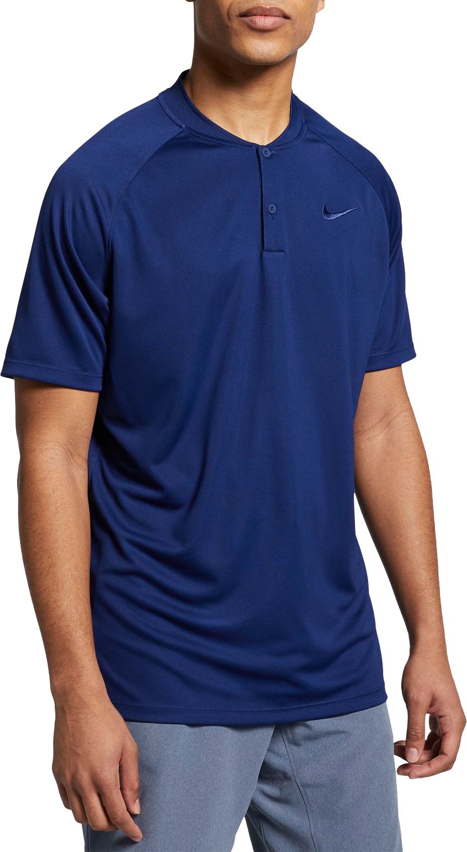 nike collarless golf shirts