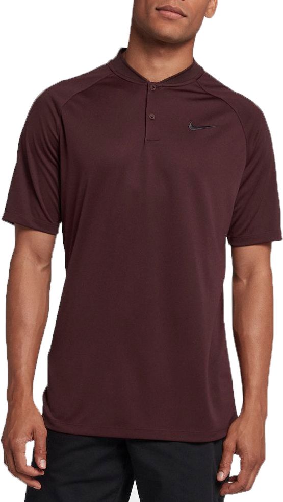 nike men's dry momentum blade collar golf polo