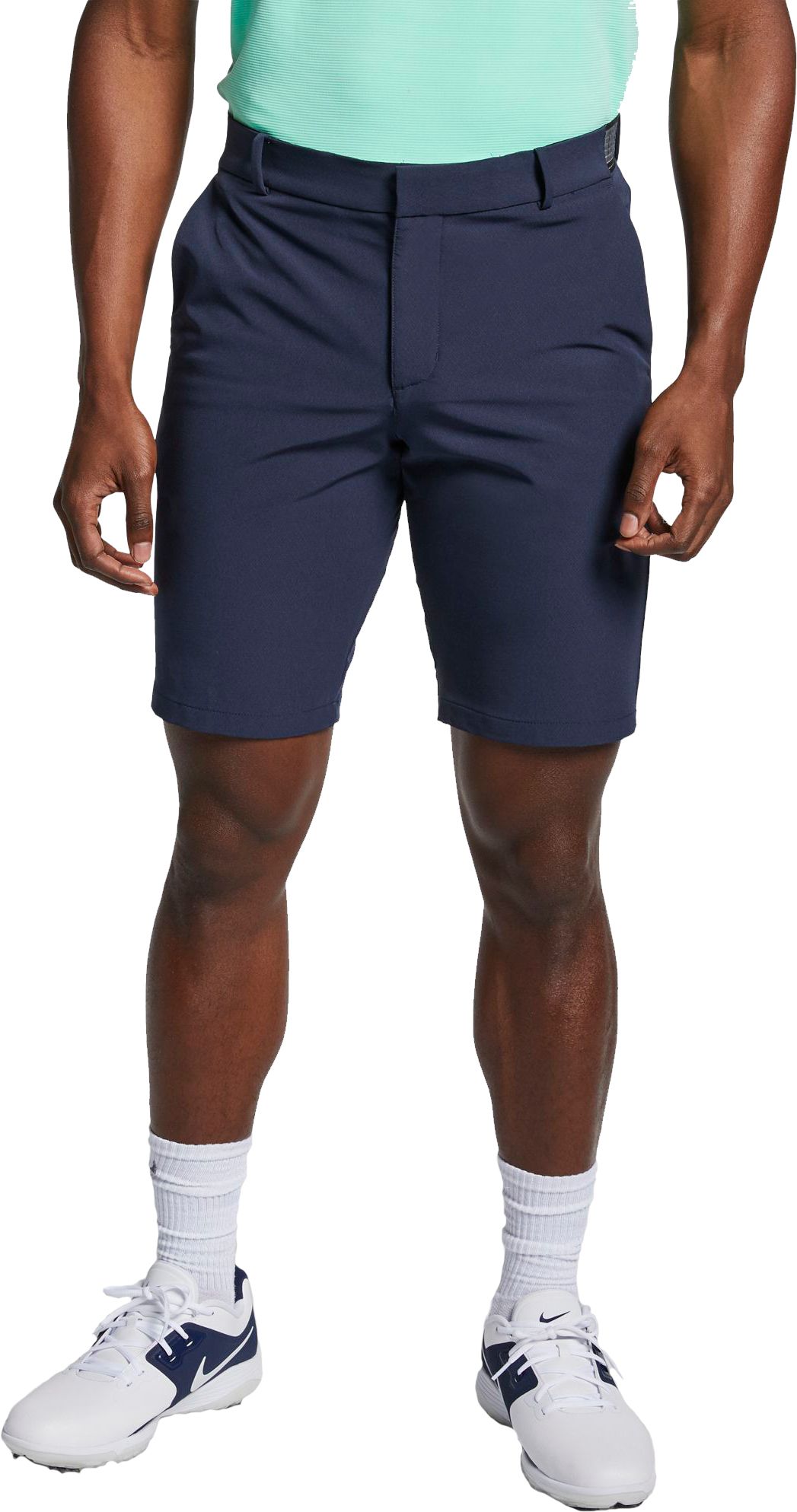 Solid Slim Fit Flex Golf Shorts 