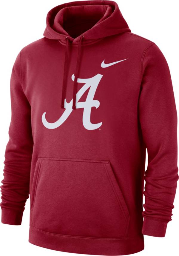 Nike Men's Alabama Crimson Tide Crimson Club Fleece Pullover Hoodie