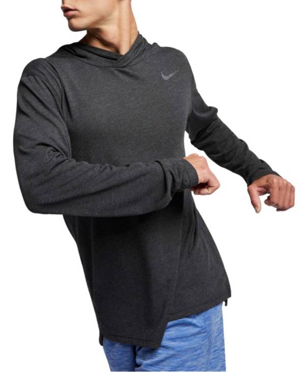 Mens Lightweight Pullover Hoodie Hooded Long Sleeve Workout Shirts Dry Fit