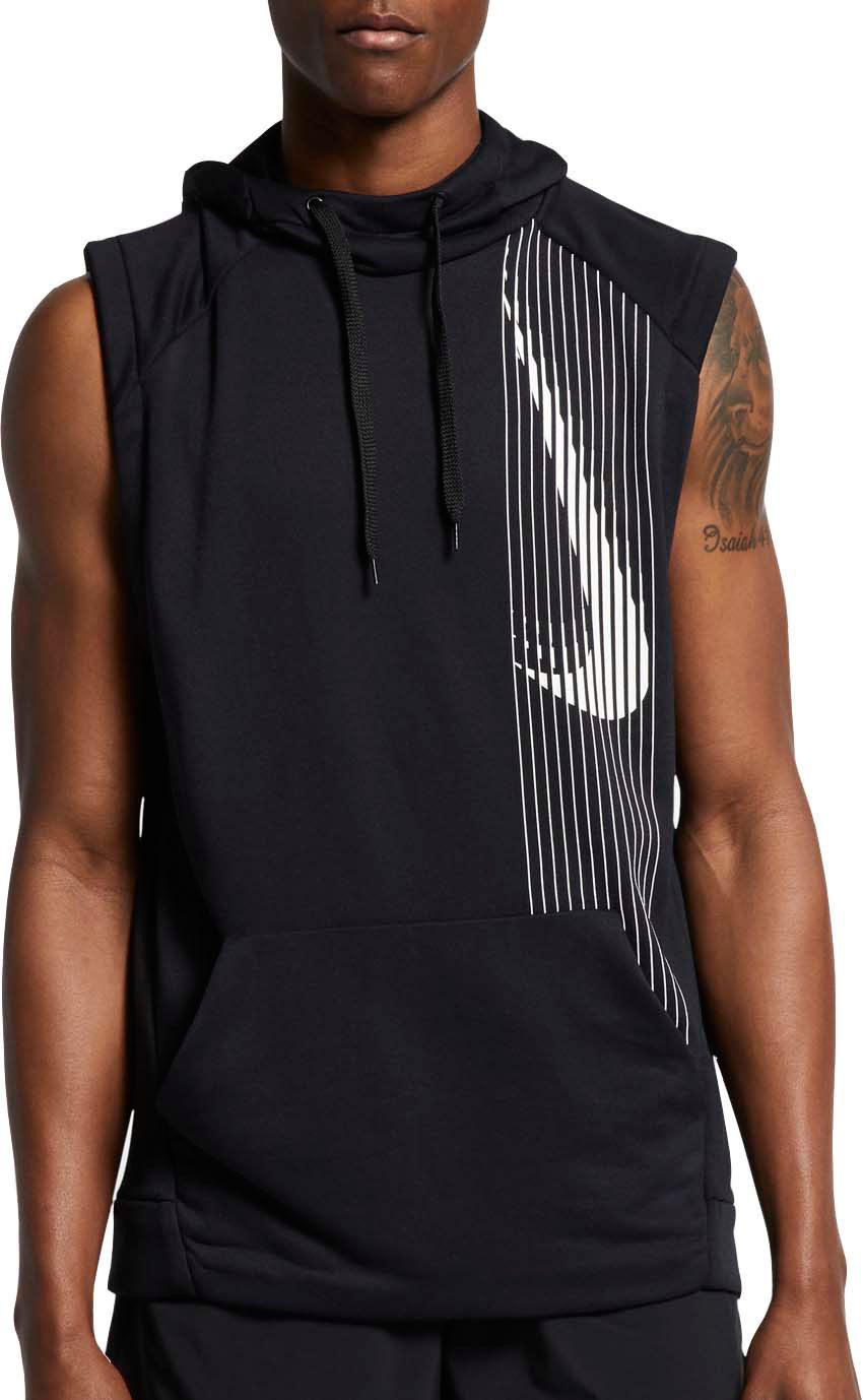 nike men's dri fit sleeveless hoodie