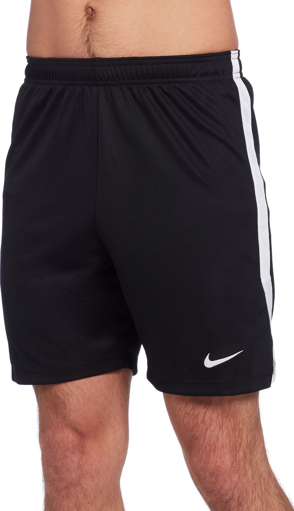 black nike soccer shorts