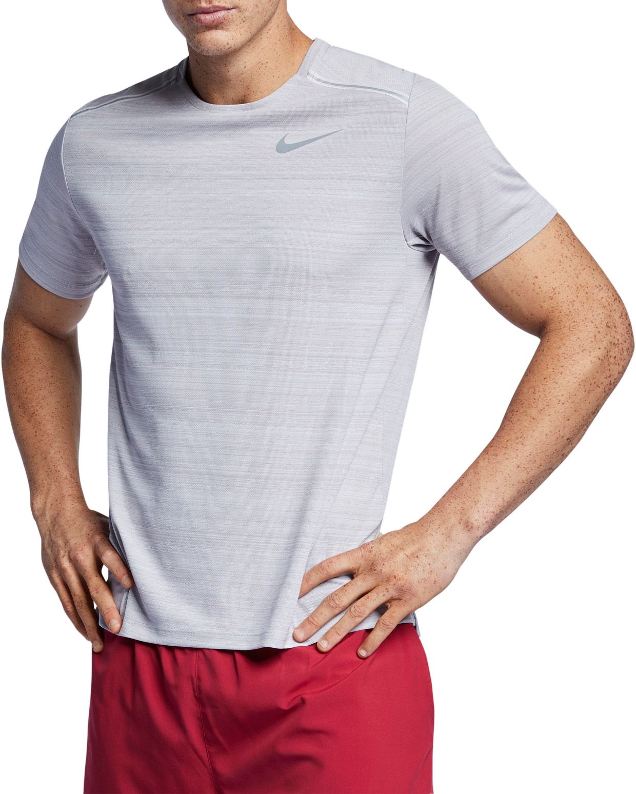 nike miler ss t shirt mens