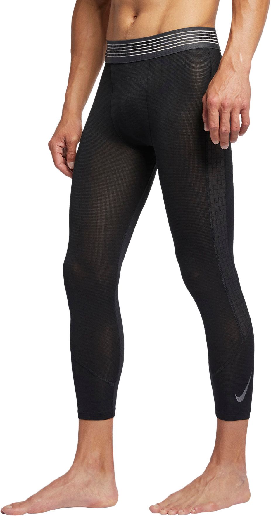 grey nike compression tights