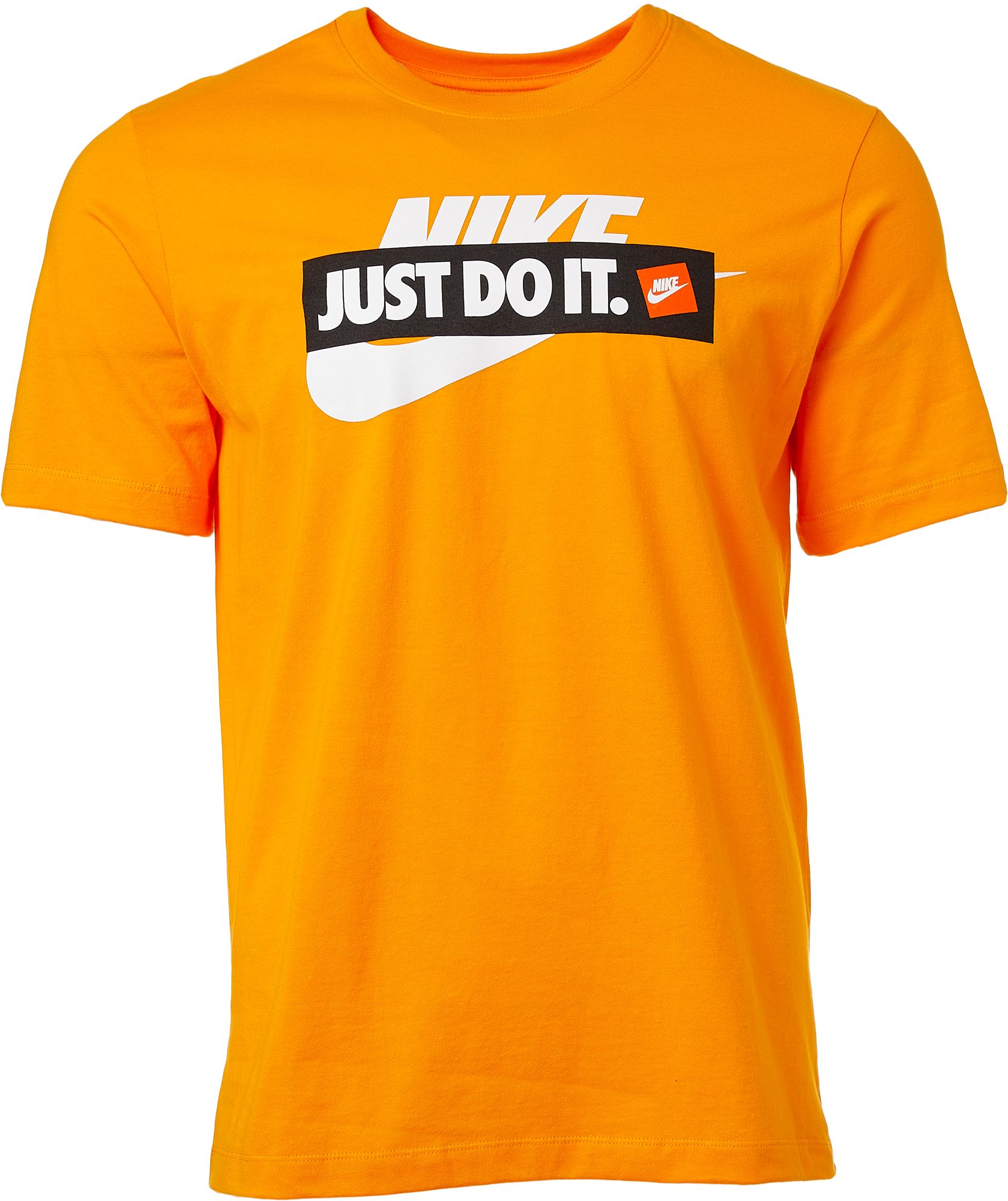 orange black nike shirt