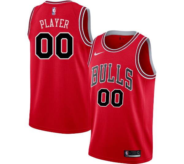 Nike Men's Full Roster Chicago Bulls Red DriFIT Swingman Jersey Dick