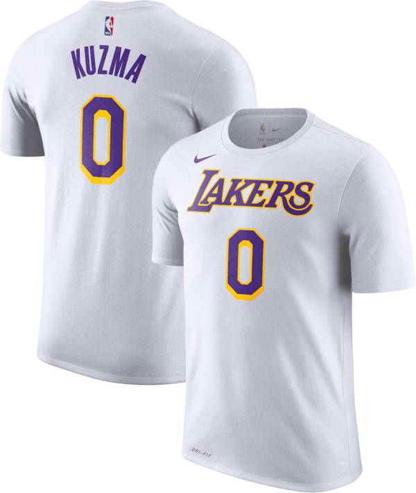 Nike Men&#39;s Los Angeles Lakers Kyle Kuzma #0 Dri-FIT White T-Shirt | DICK&#39;S Sporting Goods