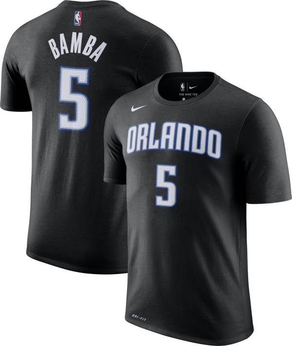 Nike Men's Orlando Magic Mohamed Bamba #5 Dri-FIT Black T-Shirt