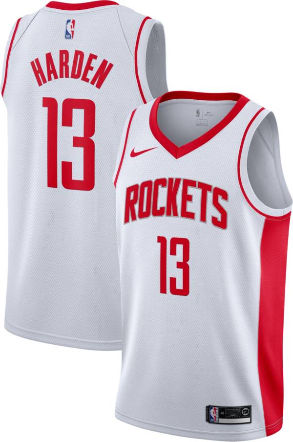Nike Men's Houston Rockets James Harden #13 White Dri-FIT Swingman ...
