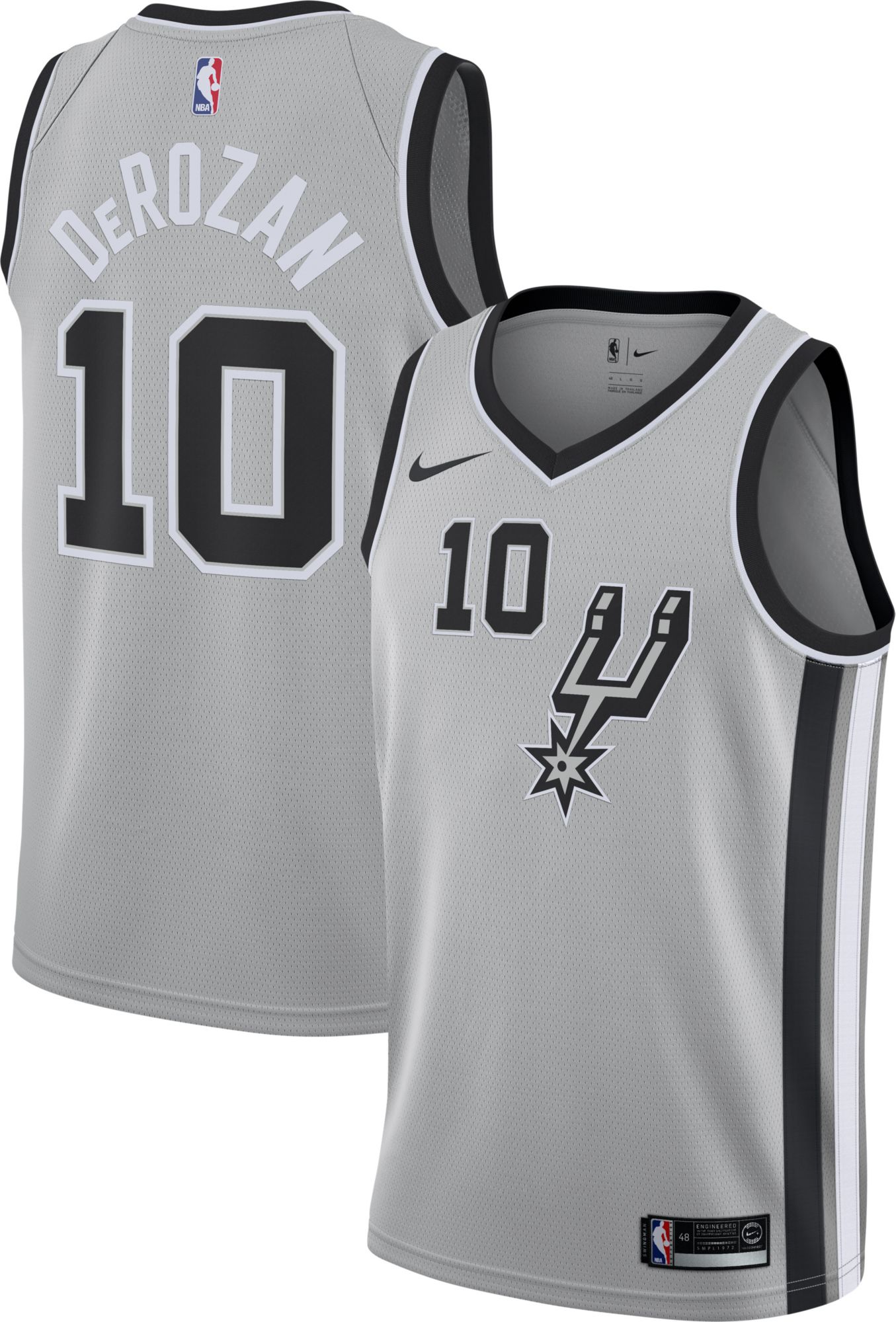 spurs grey jersey