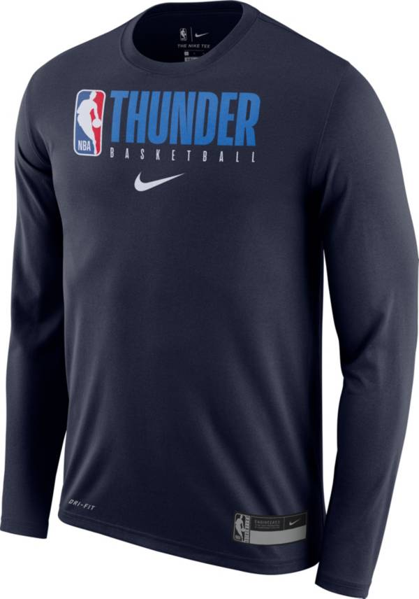 Men's Oklahoma City Thunder Nike Navy 2022/23 Legend On-Court Practice  Performance Long Sleeve T-Shirt