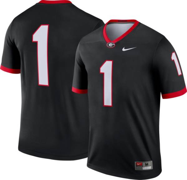 Nike Men's Georgia Bulldogs #1 Dri-FIT Legend Football Black Jersey