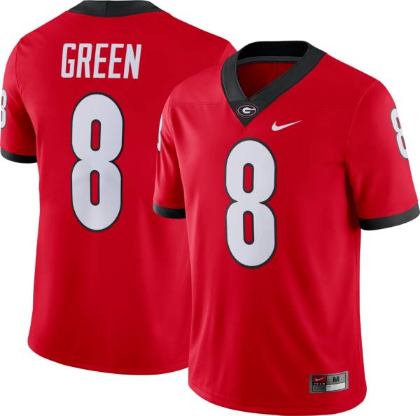 Nike Men's AJ Green Georgia Bulldogs #8 Red Dri-FIT Game Football Jersey