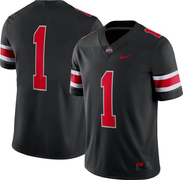 Nike Men's Ohio State Buckeyes #1 Dri-FIT Game Football Black Jersey