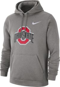 Nike Men's Ohio State Buckeyes Gray Club Fleece Pullover Hoodie | Dick ...