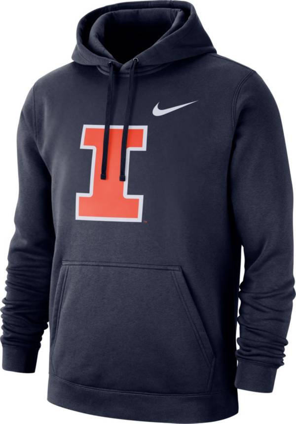 Nike Men's Illinois Fighting Illini Blue Club Fleece Pullover Hoodie