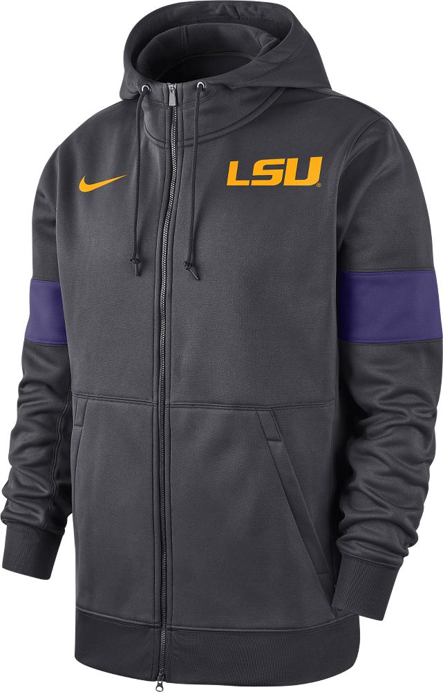 lsu tigers nike rivalry therma performance pullover hoodie
