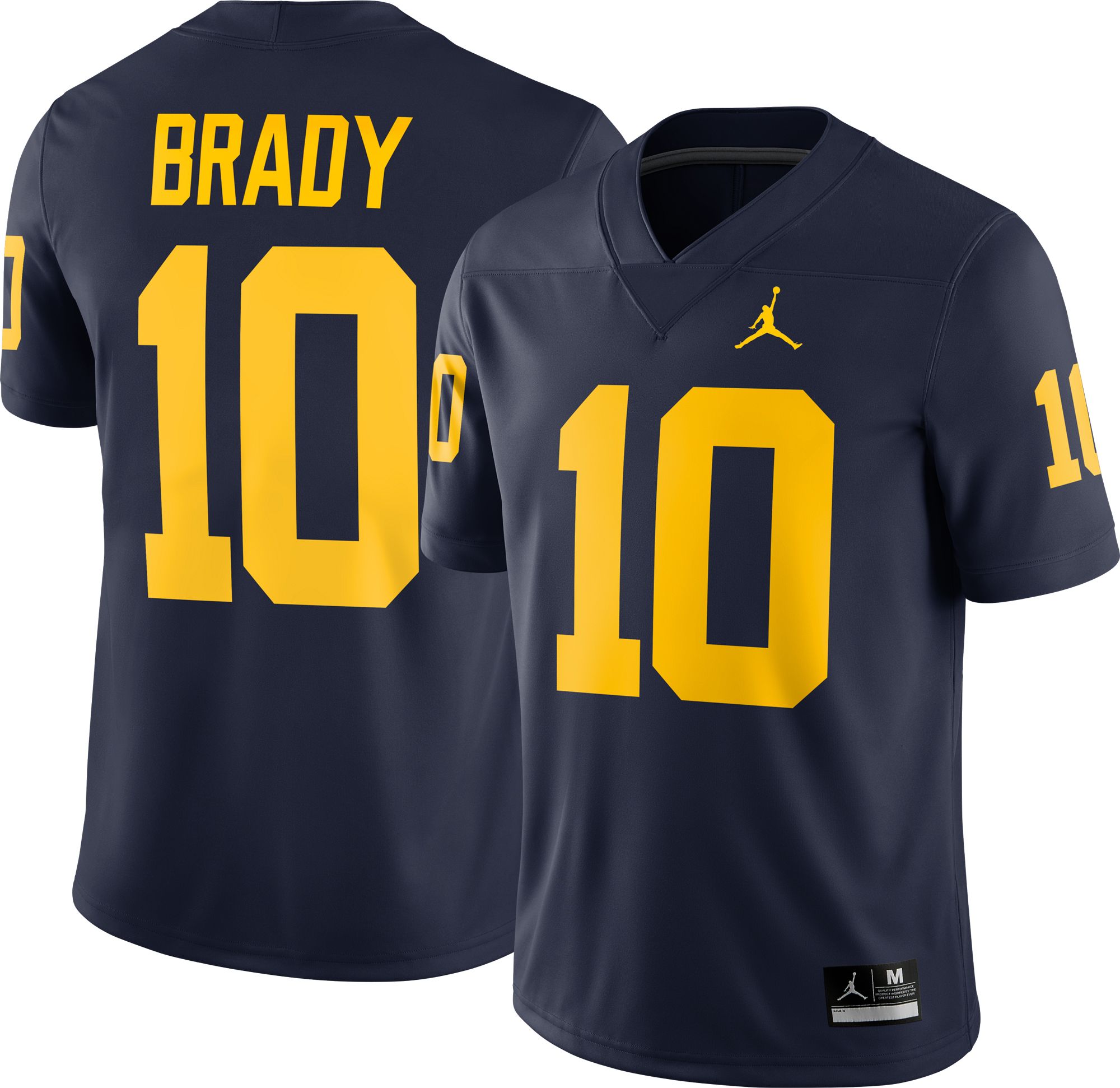 tom brady signed michigan jersey