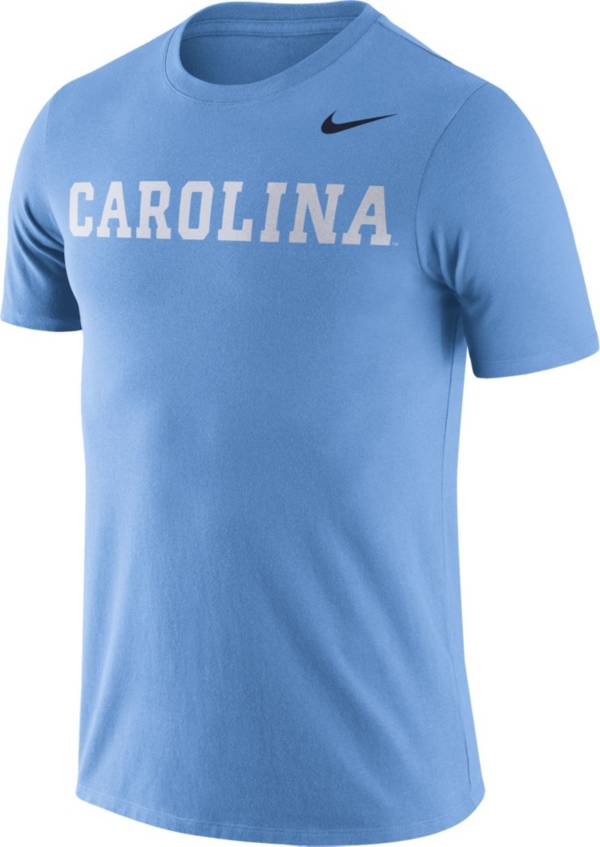 Nike Men S North Carolina Tar Heels Carolina Blue Dri Fit Cotton Word T Shirt Dick S Sporting Goods