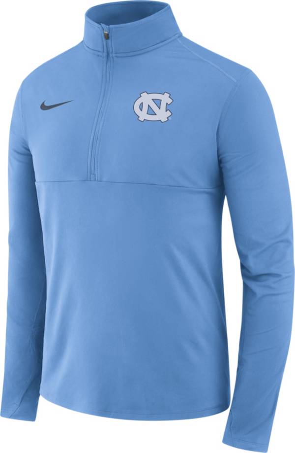 Nike Men's North Carolina Tar Heels Carolina Blue Long Sleeve Core Half-Zip Pullover Shirt