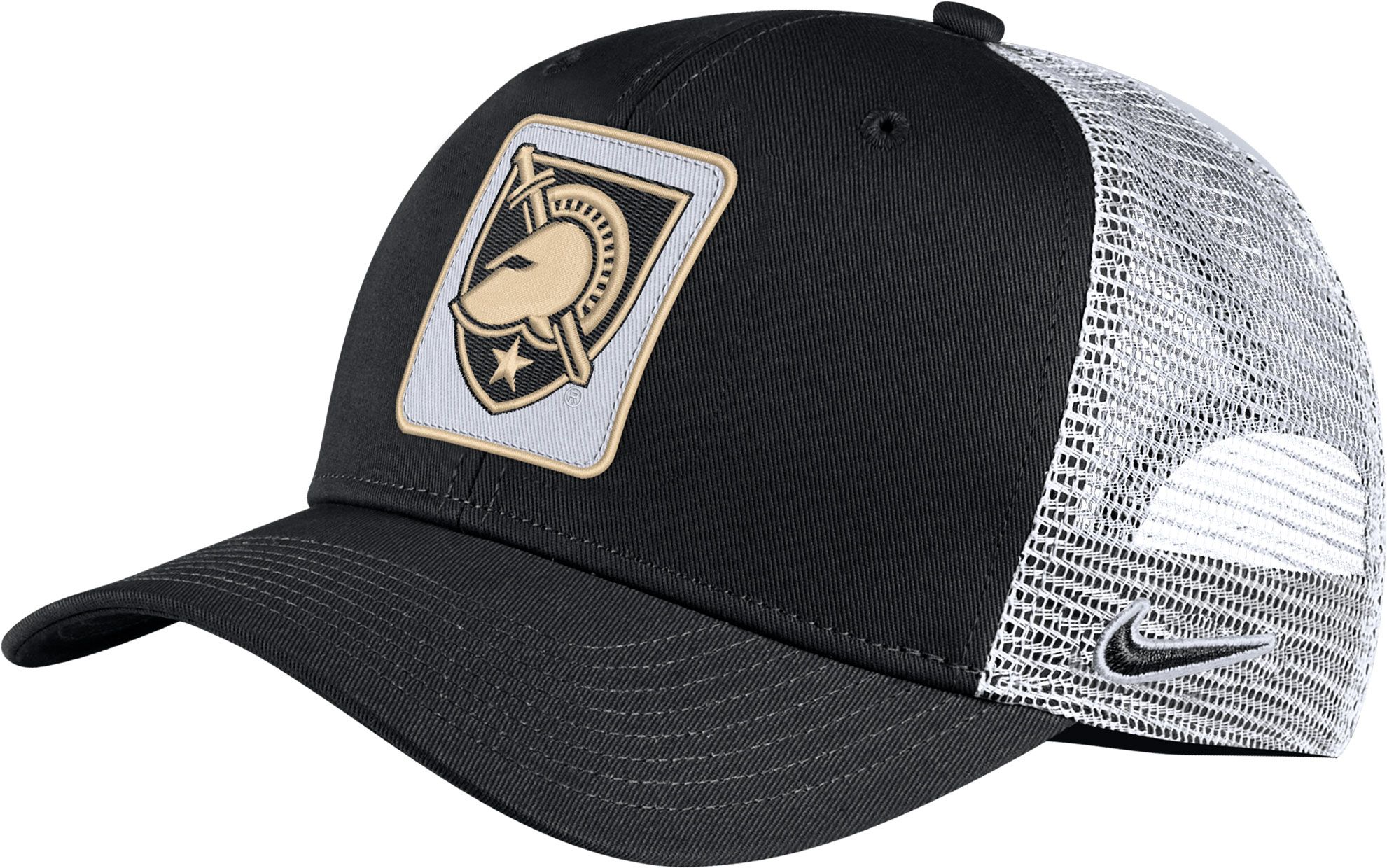 men's nike black army black knights rivalry l91 adjustable hat