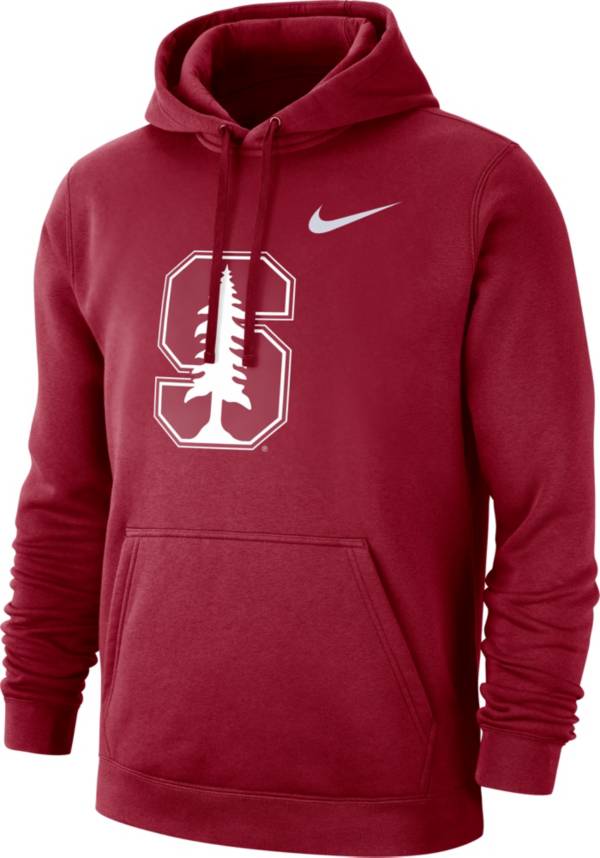 Nike Men s Stanford Cardinal Club Fleece Pullover Cardinal Hoodie