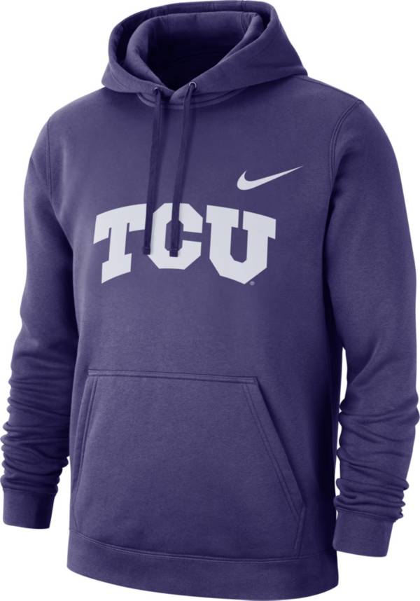Nike Men's TCU Horned Frogs Purple Club Fleece Pullover Hoodie product image