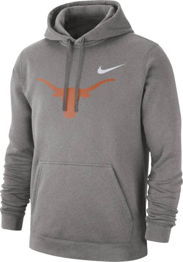 Nike Men's Texas Longhorns Grey Club Fleece Pullover Hoodie product image