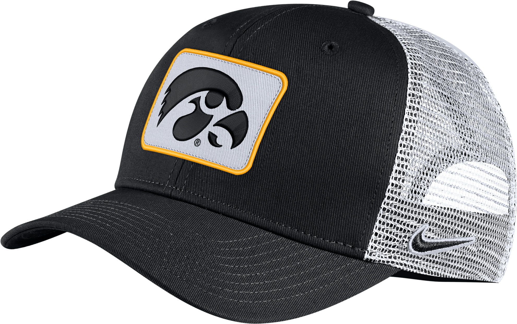 black and white nike trucker hat
