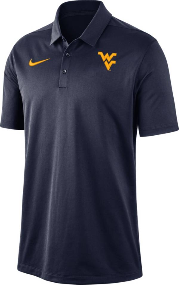 Nike Men's West Virginia Mountaineers Blue Dri-FIT Franchise Polo