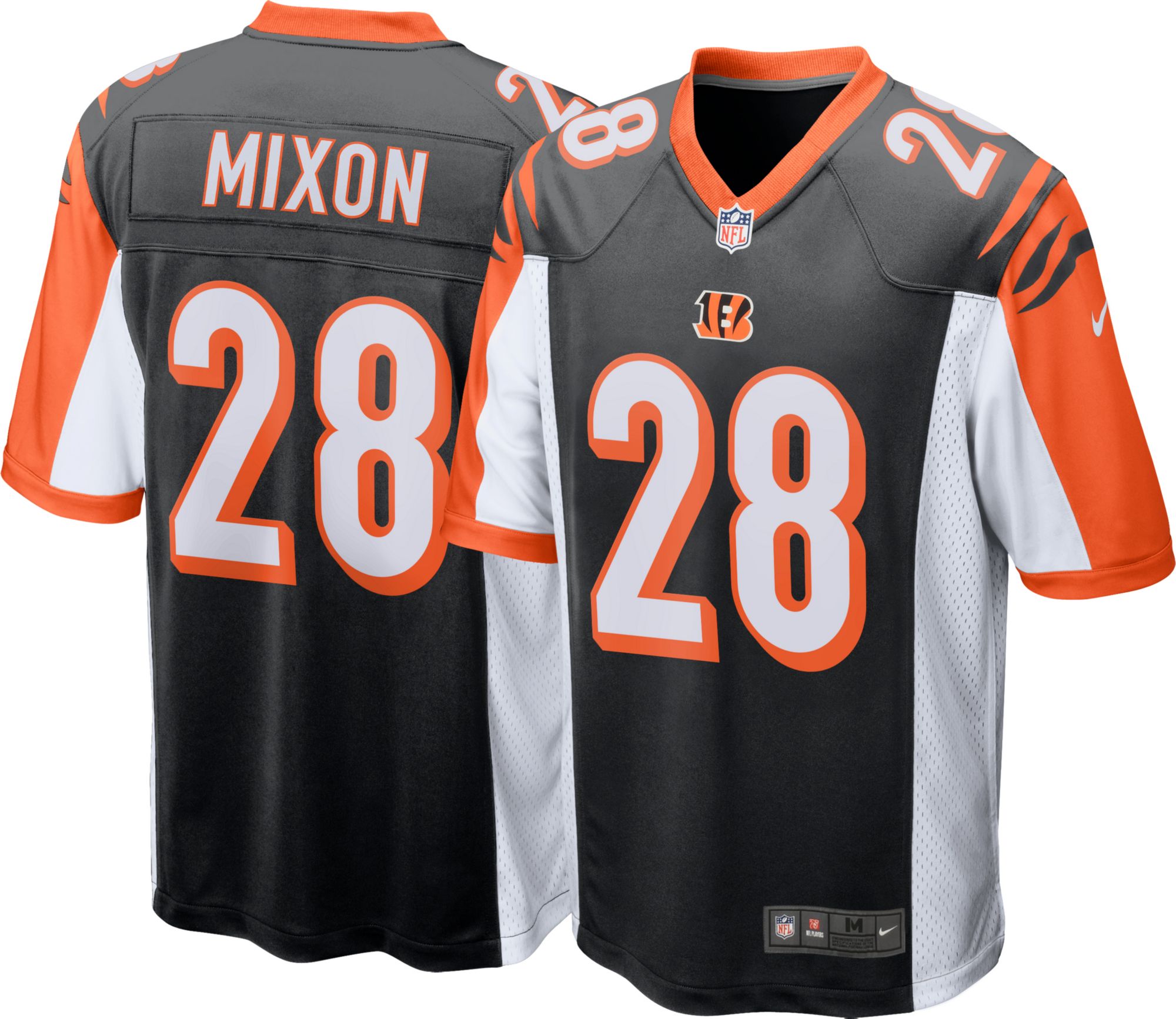 bengals home and away jersey