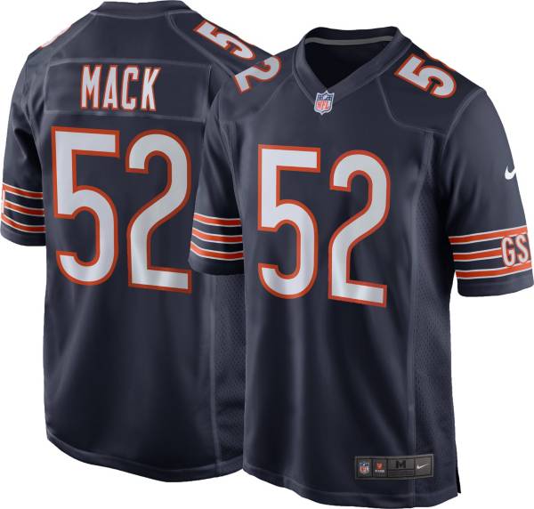 Nike Men S Chicago Bears Khalil Mack 52 Navy Game Jersey Dick S Sporting Goods