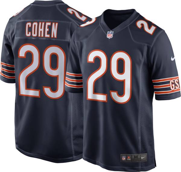 Nike Men's Chicago Bears Tarik Cohen #29 Navy Game Jersey