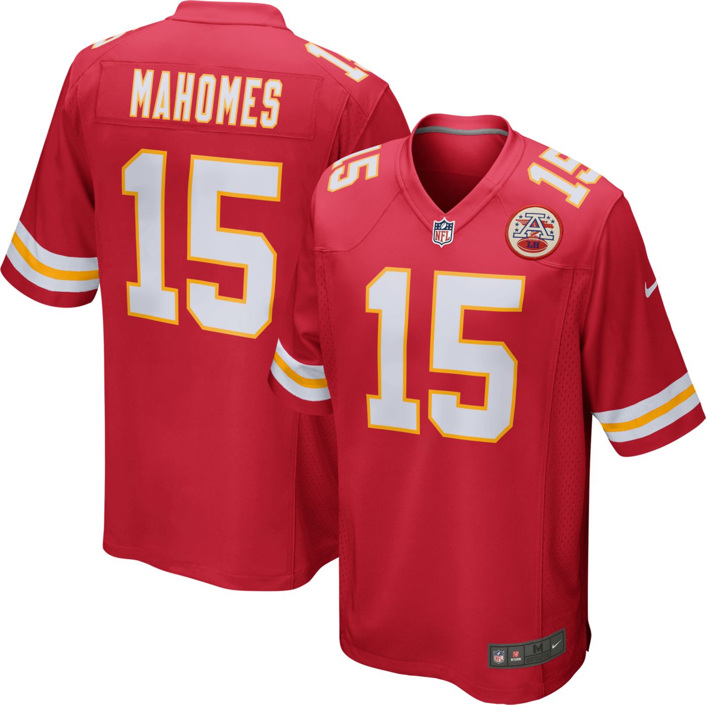 Patrick Mahomes #15 Kansas City White Away jersey mens size Large new authentic with tags!