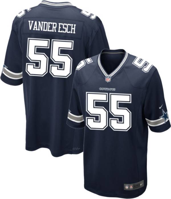 Nike Men's Dallas Cowboys Leighton Vander Esch #55 Navy Game Jersey