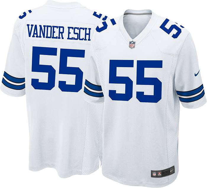 Nike Men's Dallas Cowboys Leighton Vander Esch #55 White Game Jersey