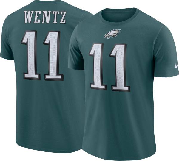 Carson Wentz #11 Nike Men's Philadelphia Eagles Pride Green T-Shirt