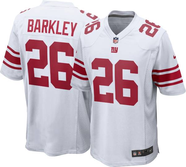 الساطع Nike Men's New York Giants Saquon Barkley #26 White Game Jersey الساطع