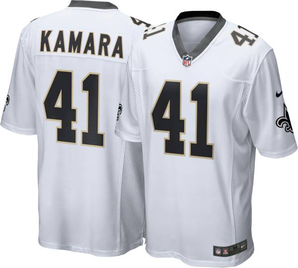 Nike Men's New Orleans Saints Alvin Kamara #41 Black Game Jersey