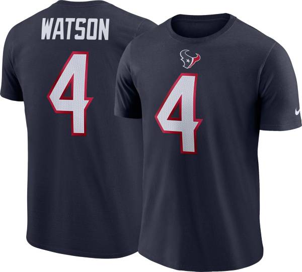 Deshaun Watson #4 Nike Men's Houston Texans Pride Navy T-Shirt