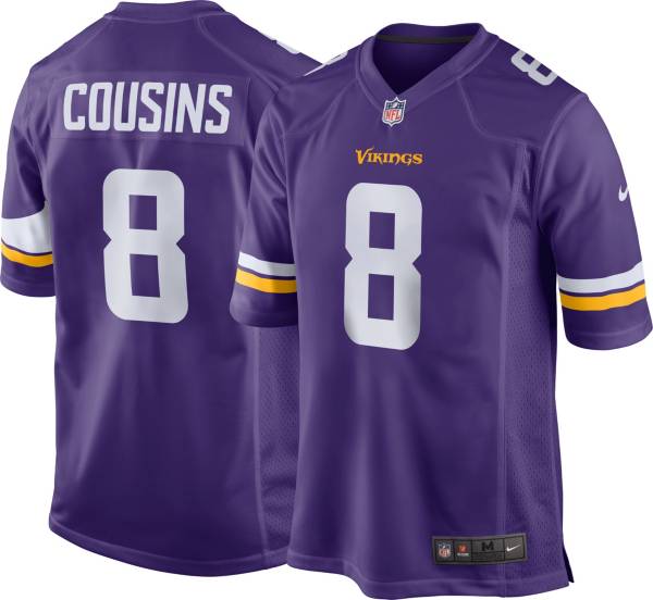 Nike / Youth Minnesota Vikings Kirk Cousins #8 Logo Purple T-Shirt