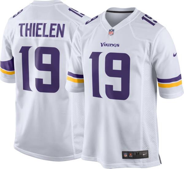 Nike Men S Minnesota Vikings Adam Thielen 19 White Game Jersey Dick S Sporting Goods