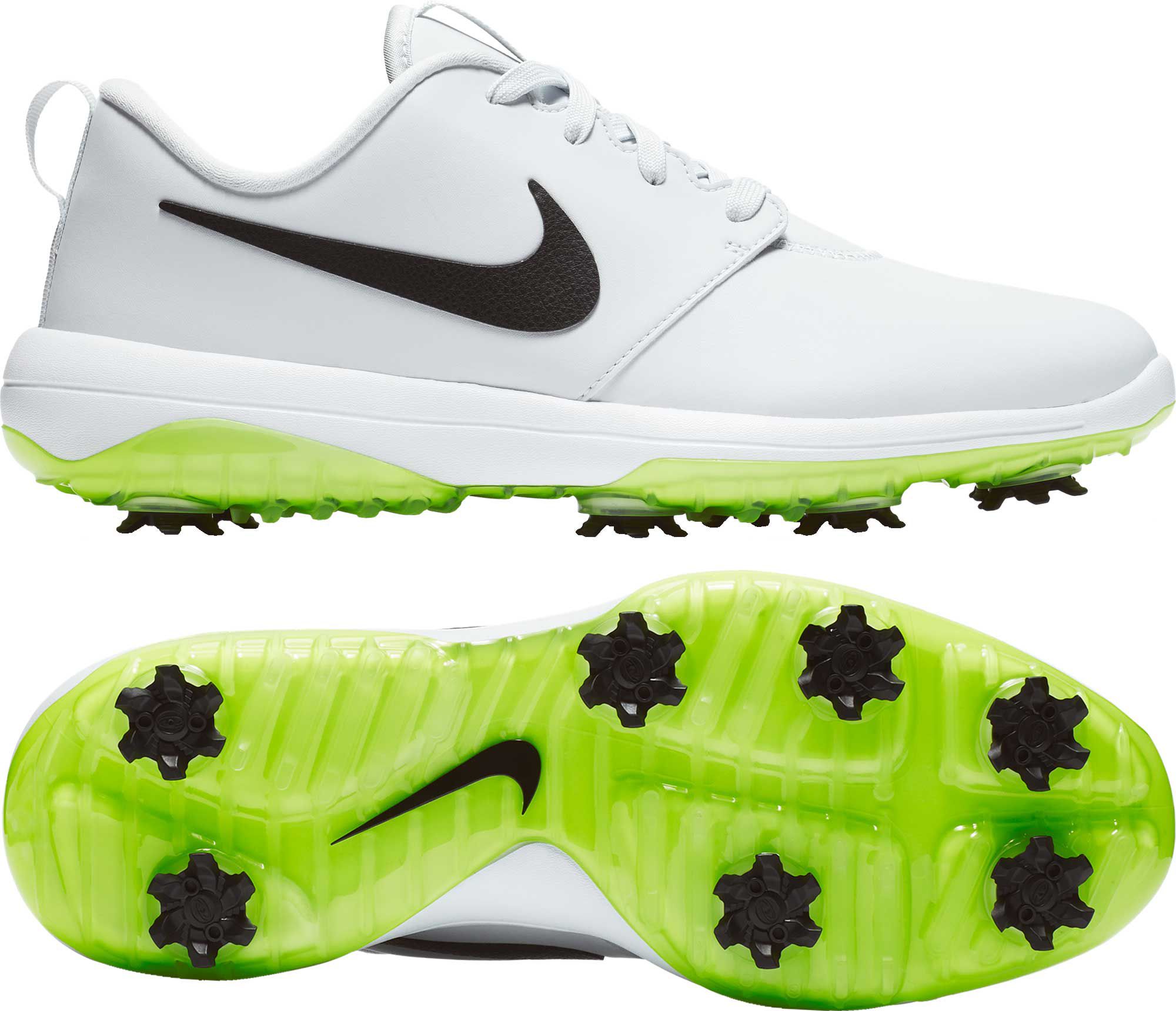 nike roshe golf shoes white gold