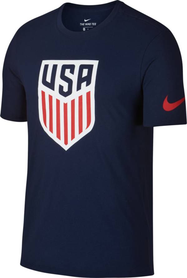 Nike Men's USA Soccer Crest Navy T-Shirt